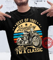 Vintage Motorcycle Retro I’m Not Old I’m A Classic For Biker T shirt hoodie sweater  size S-5XL