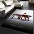 Forrest Gump Rug Art Painting Movie Area Rug Living Room Rug Home Decor Floor Decor 