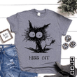 Black cats lover hiss off animals T shirt hoodie sweater  size S-5XL