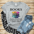 Book Dog books helping introverts avoid conversation since 1454 T shirt hoodie sweater  size S-5XL