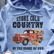 Sunflower guitar stone cold countryby the crace of god T shirt hoodie sweater  size S-5XL