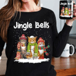 Cats and jingle bells christmas T shirt hoodie sweater  size S-5XL