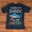 LGBT pride parade sorry my shark ate your unicorn T shirt hoodie sweater  size S-5XL