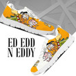Ed Edd N Eddy The Movie Shoes, Edd Custom Shoes, Rolf Gift Shoes white Shoes birthday gift Fashion Fly Sneakers  men and women size  US