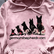 Dog Lovers Flower dogs German Shepherd Mom T shirt hoodie sweater  size S-5XL