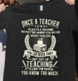 Once a teacher what you do you can never truly teaching it's like the mafia you know too much books and apple  T shirt hoodie sweater  size S-5XL