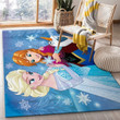 Frozen Elsa Anna and Olaf Area Rug Living Room Rug Home Decor Floor Decor 