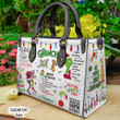The Grinch Leather Bag Personalized to Do List