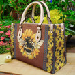 Bee Sunflower Queen Bee Leather Bag Handbag DV
