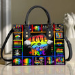 Love Is Love Gay Pride Lgbt Election Leather Bag Handbag TD6