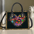 Flower Butterfly Heart Leather Bag Handba HA33