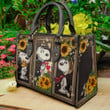 Leather Bag Sunflower Snoopy