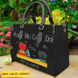 Teacher ABCD Custom Name Leather Bag Handbag DV