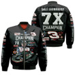 Dale Earnhardt 7x Champion Legend Racer Signed For Fan 3d Print Bomber Jacket