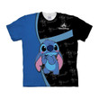 Disney Cartoon Characters Fan Gift, Stitch Disney, Stitch Ohana 3D T Shirt