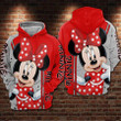 Cute Minnie Disney, Minnie Mouse Ver32 AOP Hoodie, Zip Hoodie