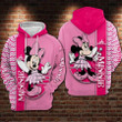 Disney Minnie Mouse, Cute Minnie Princess Ver35 AOP Hoodie, Zip Hoodie