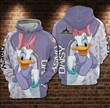 Daisy Duck Disney Fan Gift, Cute Daisy Duck All Over Print Hoodie