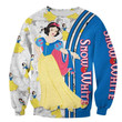 Disney Cartoon Fan Gift, Snow White and the Seven Dwarfs Fan Gift, Snow White Princess 3D Sweatshirt