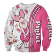 Disney Cartoon Fan Gift, Winnie-the-Pooh Fan Gift, Piglet Disney 3D Sweatshirt