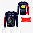 Custom Name and Number Yamaha Factory Racing Valentino Rossi VR46 Plan For Today 3D T Shirt Sweatshirt 121