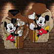 Disney Mickey Mouse, Funny Mickey Ver126 AOP Hoodie, Zip Hoodie