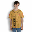 Fireball Whisky AOP Baseball Jersey Shirt No57