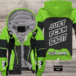 Motocross Personalized Fx Racing V2 | Fleece Zip Hoodie | Color Green-black