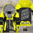 Motocross Personalized Fx Racing V2 | Fleece Zip Hoodie | Color Yellow-black