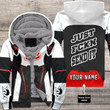 Motocross Personalized Fx Racing V2 | Fleece Zip Hoodie | Color White-black