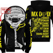 Mx Dad Personalised Gifts For Children &amp; Adults Fox Racing Yellow Fleece Zip Hoodie