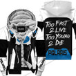 Too Fast To Live Too Young To Die Fleece Hoodie Polaris White