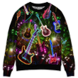Guitar All You Need Is A Guitar - Sweater - Ugly Christmas Sweater - Owl Ohh