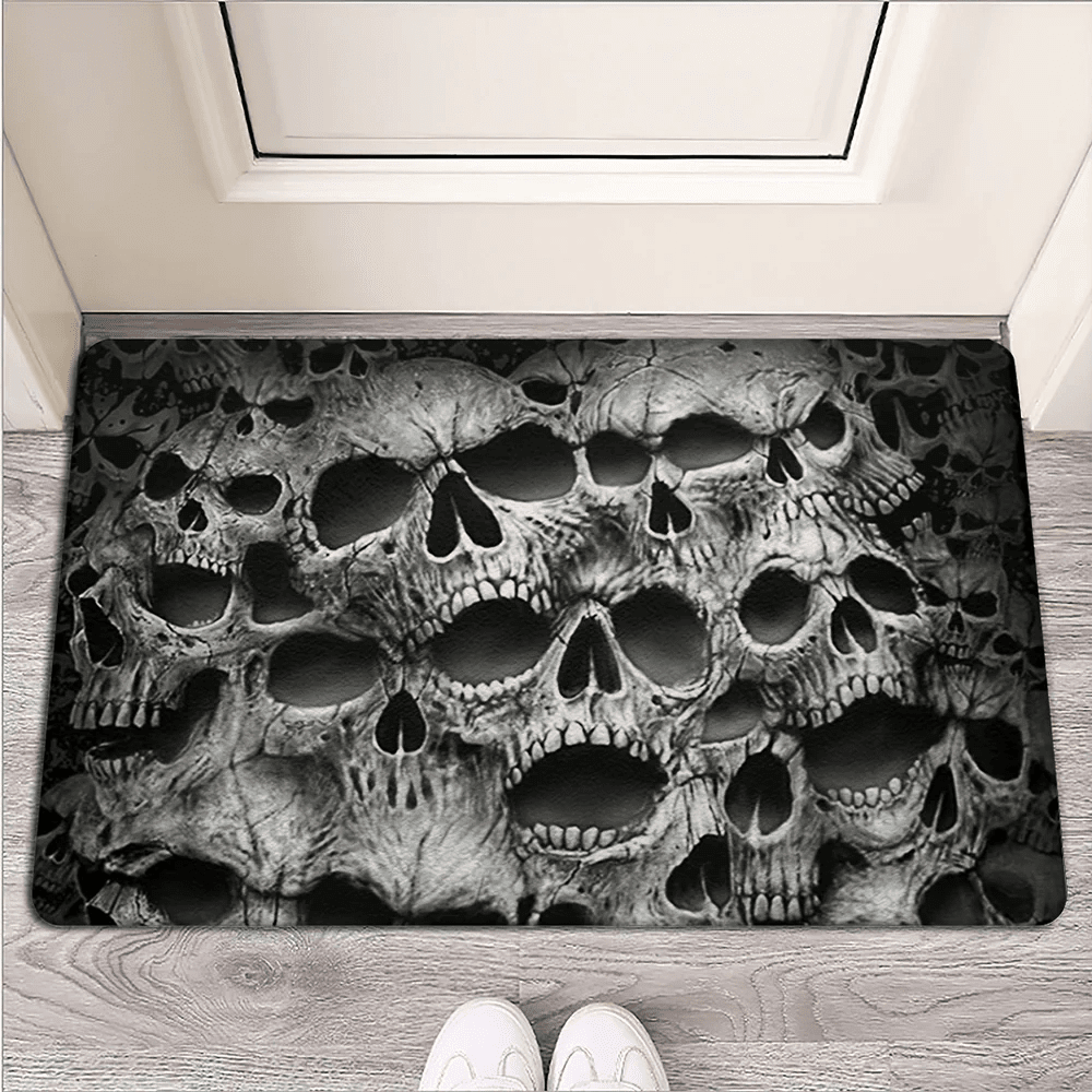 Skull No Fear No Pain - Doormat - Owl Ohh