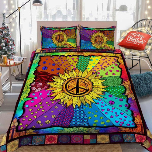 Hippie In Sunflower Love Bedding Set