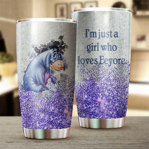 Purple winnie the pooh eeyore bling bling  Gift for lover Day Travel Tumbler All Over Print size 20oz - 30oz