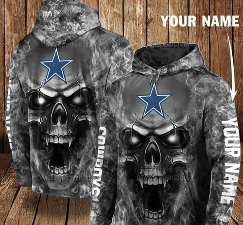 Dallas Cowboys 121 NFL black 1 Gift for Fan Personalized 3D T Shirt Sweater Zip Hoodie Bomber Jacket  size S-5XL
