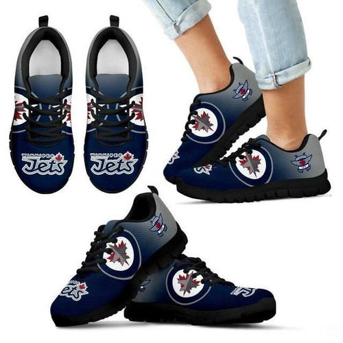 Winnipeg Jets nhl Teams Shoes gift for fan Black shoes 63 Fly Sneakers men women size US