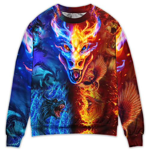 Dragon Love Life Amazing Style - Sweater - Ugly Christmas Sweaters