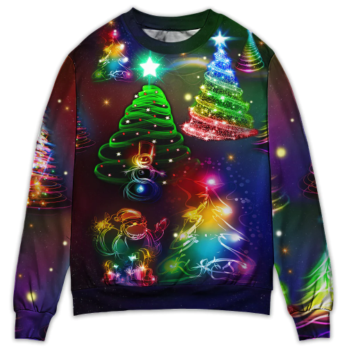 Christmas Merry Everything Happy Always Style - Sweater - Ugly Christmas Sweaters