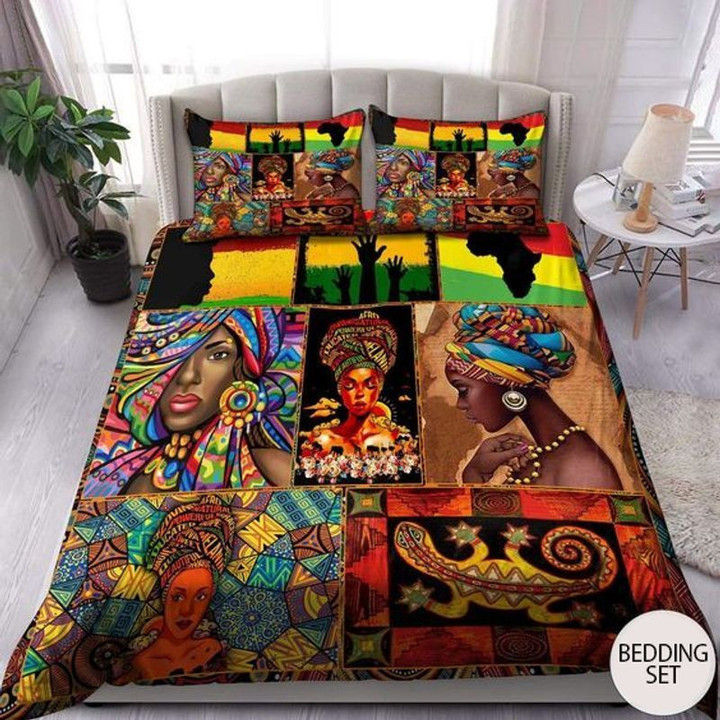 African lizards hippie flower duvet cover bedding set full size