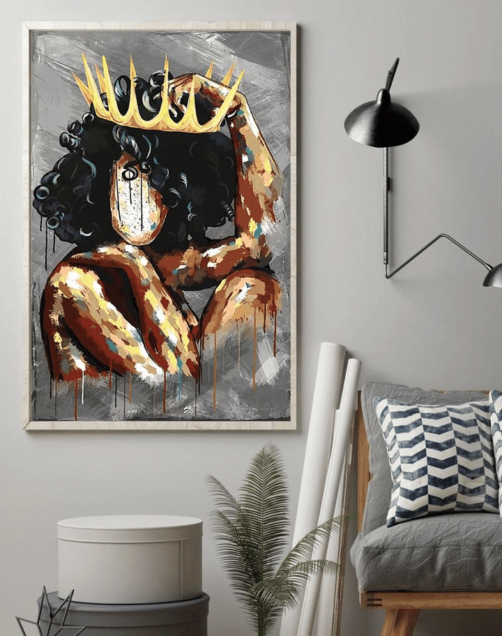 Juneteenth Freedom Day Liberation Day Black Queen For Men And Women Home Living Room Wall Decor Vertical Poster Canvas 