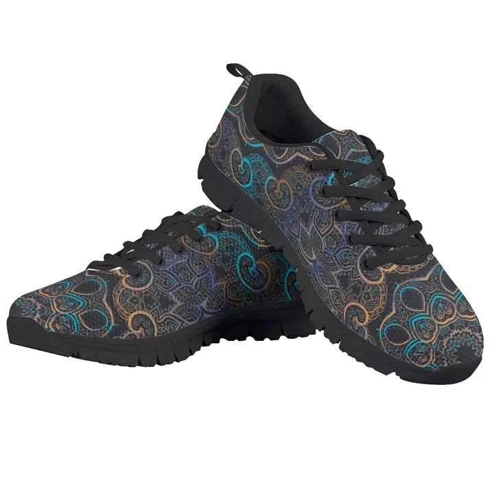 Mandala Running Shoes ver5 birthday gift Fashion black Shoes Fly Sneakers  men and women size  US