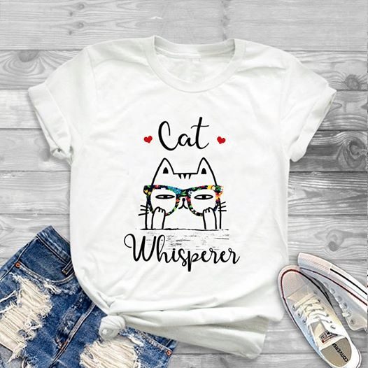 Cat lover cat whisperer T Shirt Hoodie Sweater  size S-5XL