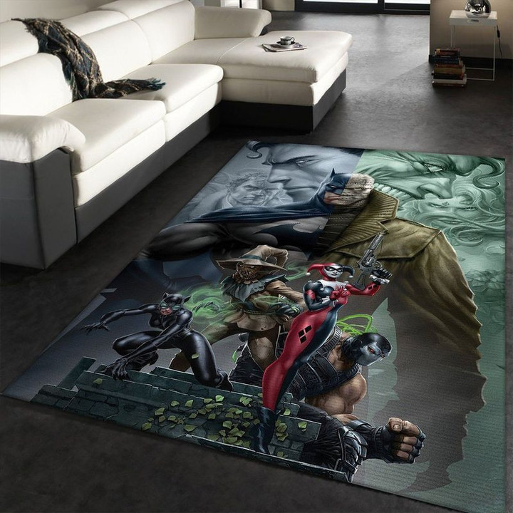 Batman Joker Harley Quinn Catwoman Batman Hush Area Rug Living Room Rug Home Decor Floor Decor 