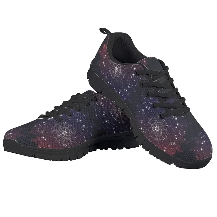 Mandala galaxy Running Shoes ver6 birthday gift Fashion black Shoes Fly Sneakers  men and women size  US