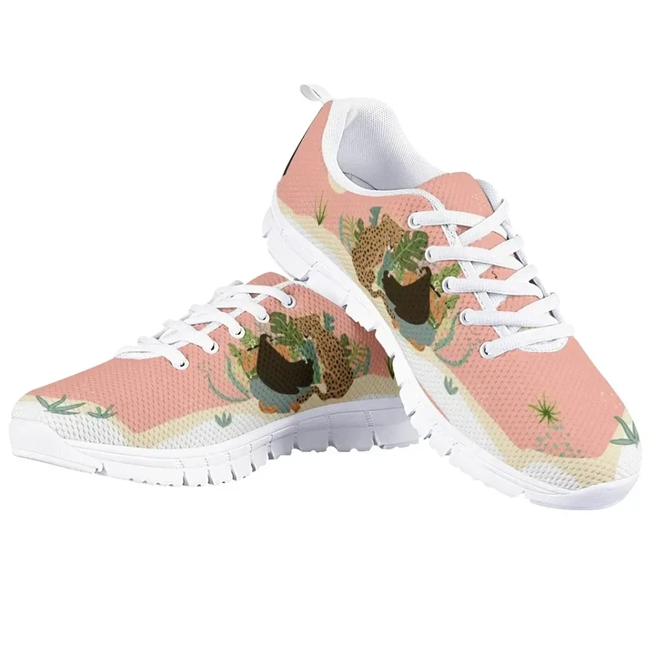 Leopard desert Running Shoes birthday gift Fashion white Shoes Fly Sneakers  men and women size  US
