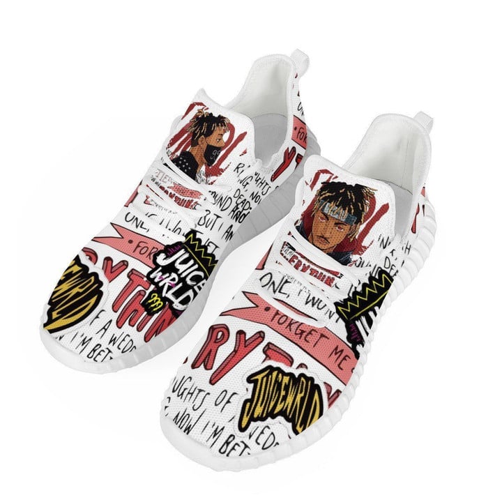 Juice Wrld 999 Walking Shoes Fan Gift Idea Running Walking Shoes Reze Sneakers  men and women size  US