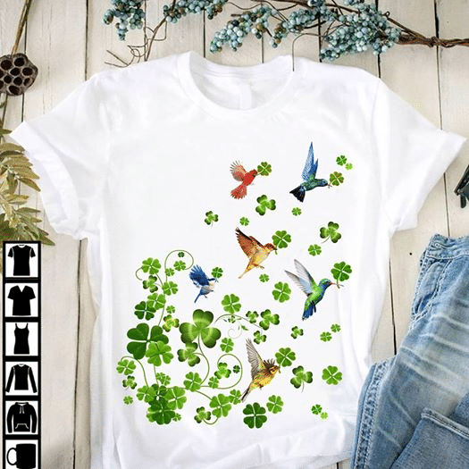 Birds and irish funny T shirt hoodie sweater  size S-5XL