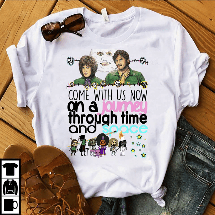 The mighty boosh Come with us now on a journey through time and space T shirt hoodie sweater  size S-5XL